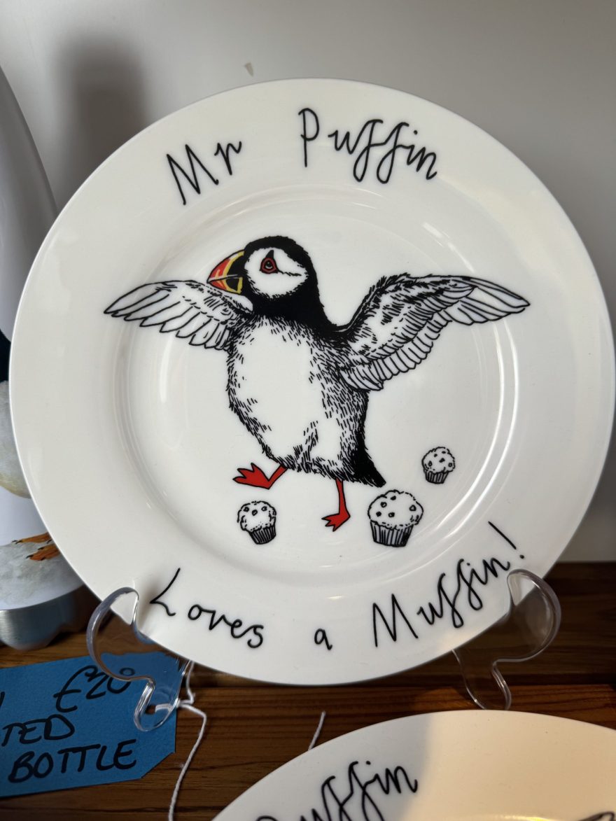 Mr Puffin Loves a Muffin Plate