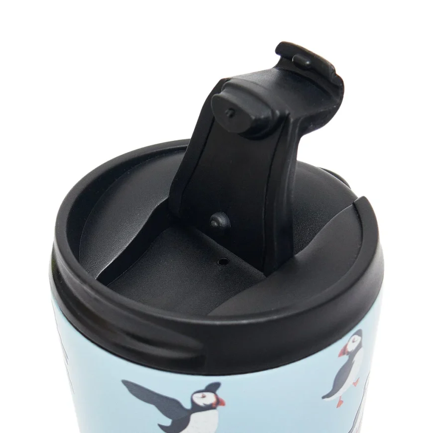 Eco Chic Thermal Coffee Cup Multi Puffin - Image 5