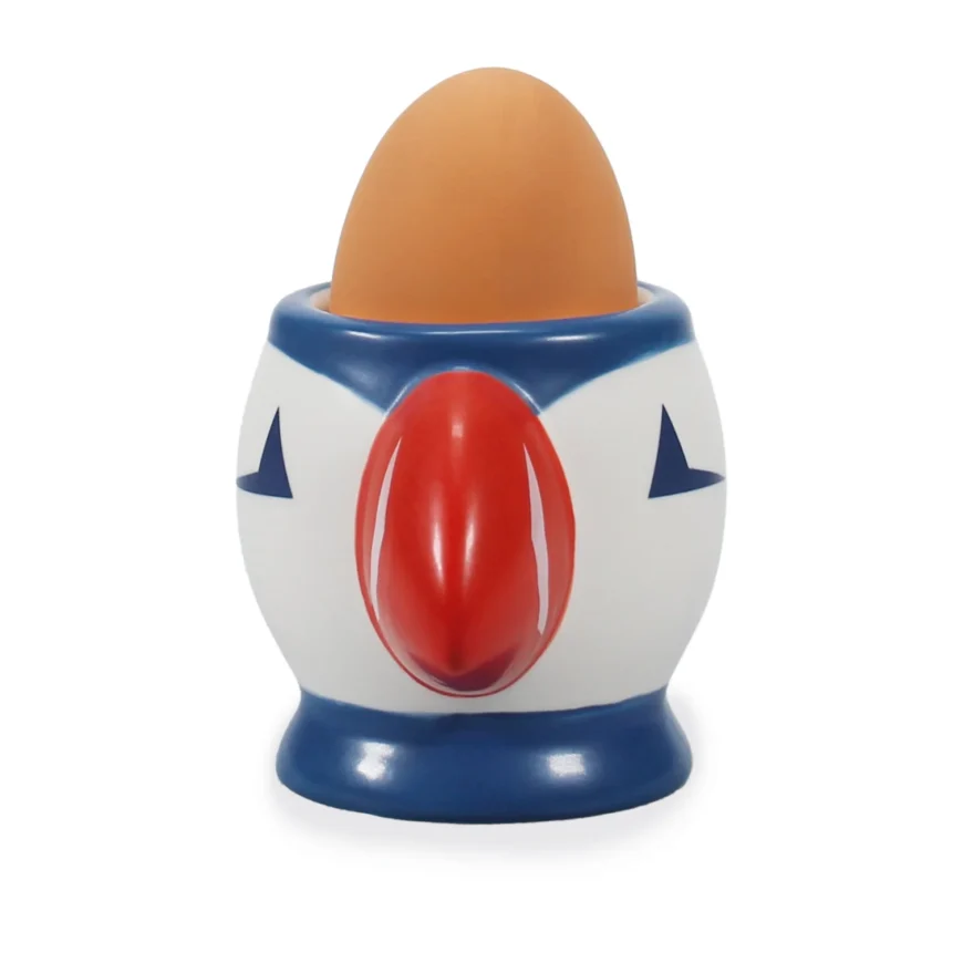 6 Egg Cups Shaped Boxed - Coastal (Puffin) - Image 2