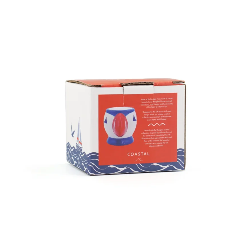 6 Egg Cups Shaped Boxed - Coastal (Puffin) - Image 4