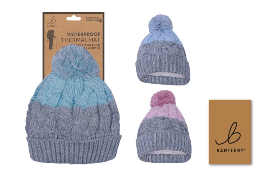 Bartleby Women's Waterproof Bobble Hat